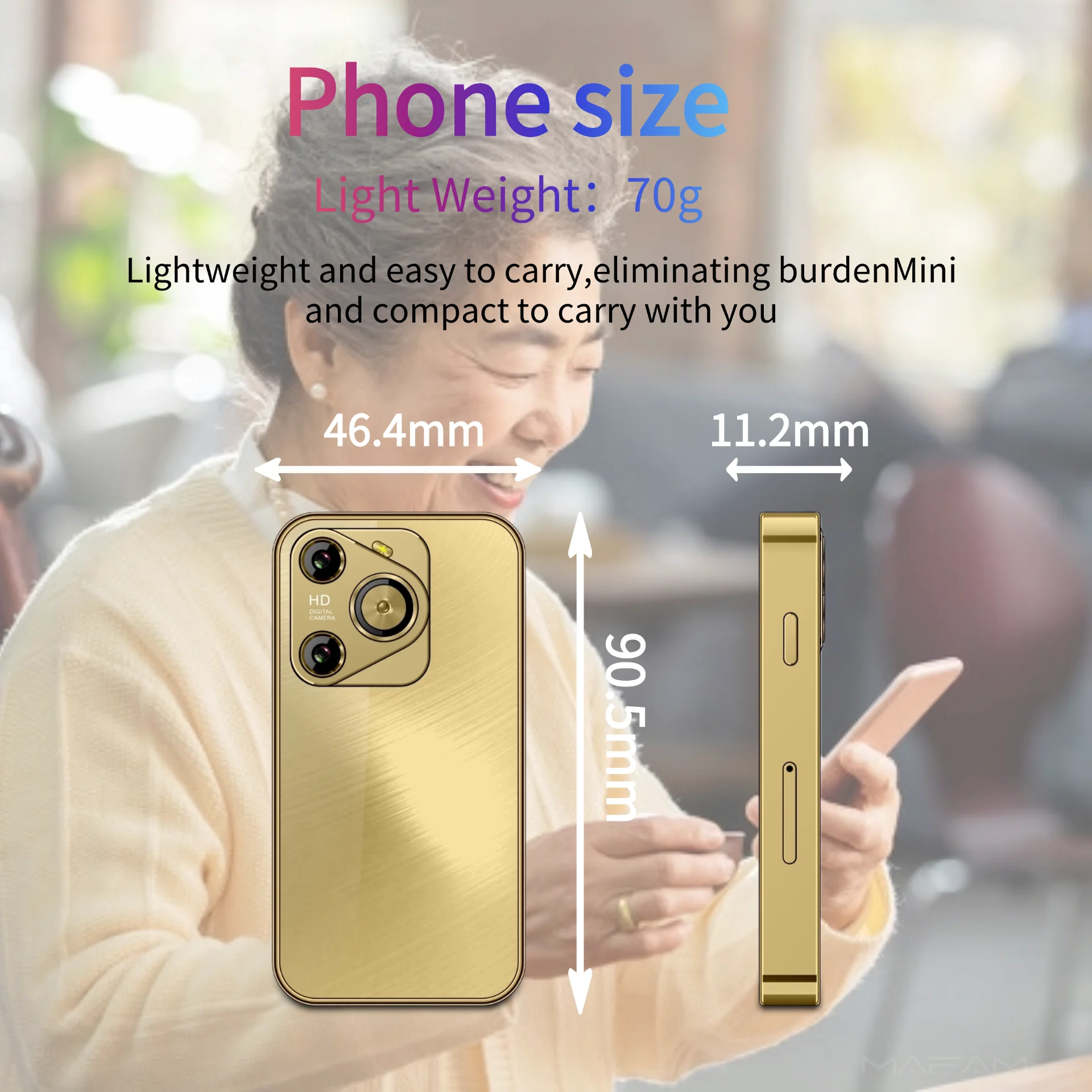 Pocket Android Phones Android Smart Phone Mini Pocket Size Cellphone Large Screen Dual SIM 3G ...