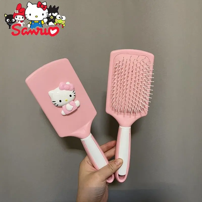 

MINISO Melody Hello Kitty Cartoon Comb Rectangular Air Bag Massage Antistatic Hair Curly Comb for Kid Anime Doll Girl Gift Decor