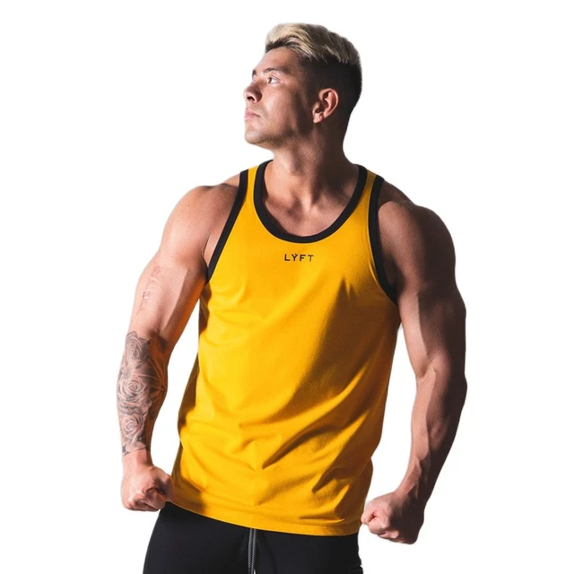 New Men Tank Tops Gyms Fitness Sleeveless Vest Casual Bodybuilding  Breathable Quick-Drying Top Summer Male Basketball Clothing