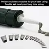 Silicone Cartridge Tips Stainless Steel Replacement Caulking Nozzle Tips Finisher Effective Versatile Sealant Finishing Tool For 5
