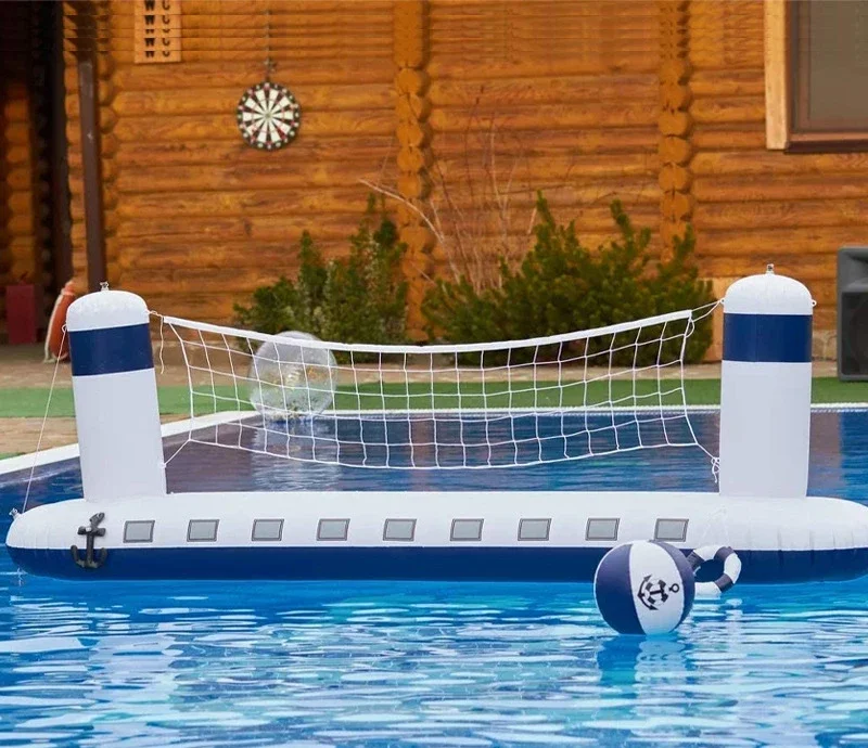 

PVC Inflatable Volleyball Rack Water Beach Swimming Pool Throwing Toy-Person Entertainment Swimming Pool Games for Adults
