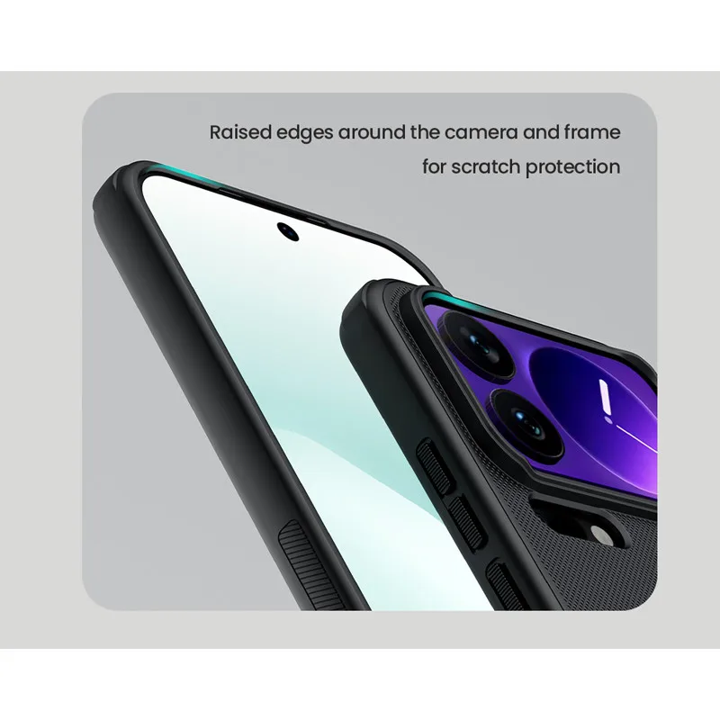 Magnetic Anti-fingerprint Hard Phone Case with Airbag Protection & Frosted Shield Finish