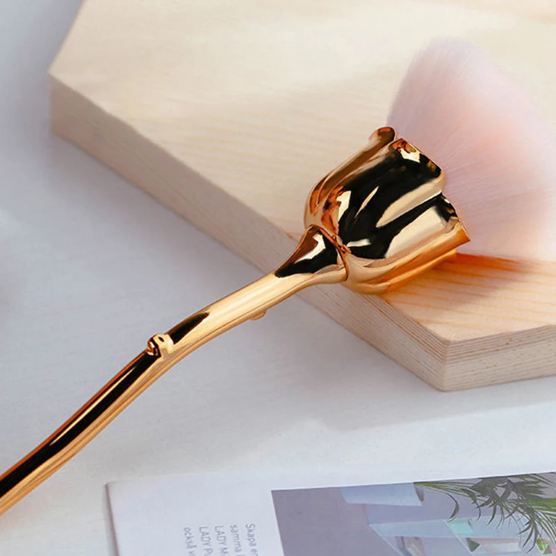Rose Loose Powder Makeup Brush Set Image 1