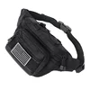 Tactical Fanny Pack Waist Bag Hip Belt Bumbag Utility Bags for Outdoor Hiking Climbing Fishing with U.S Patch 2