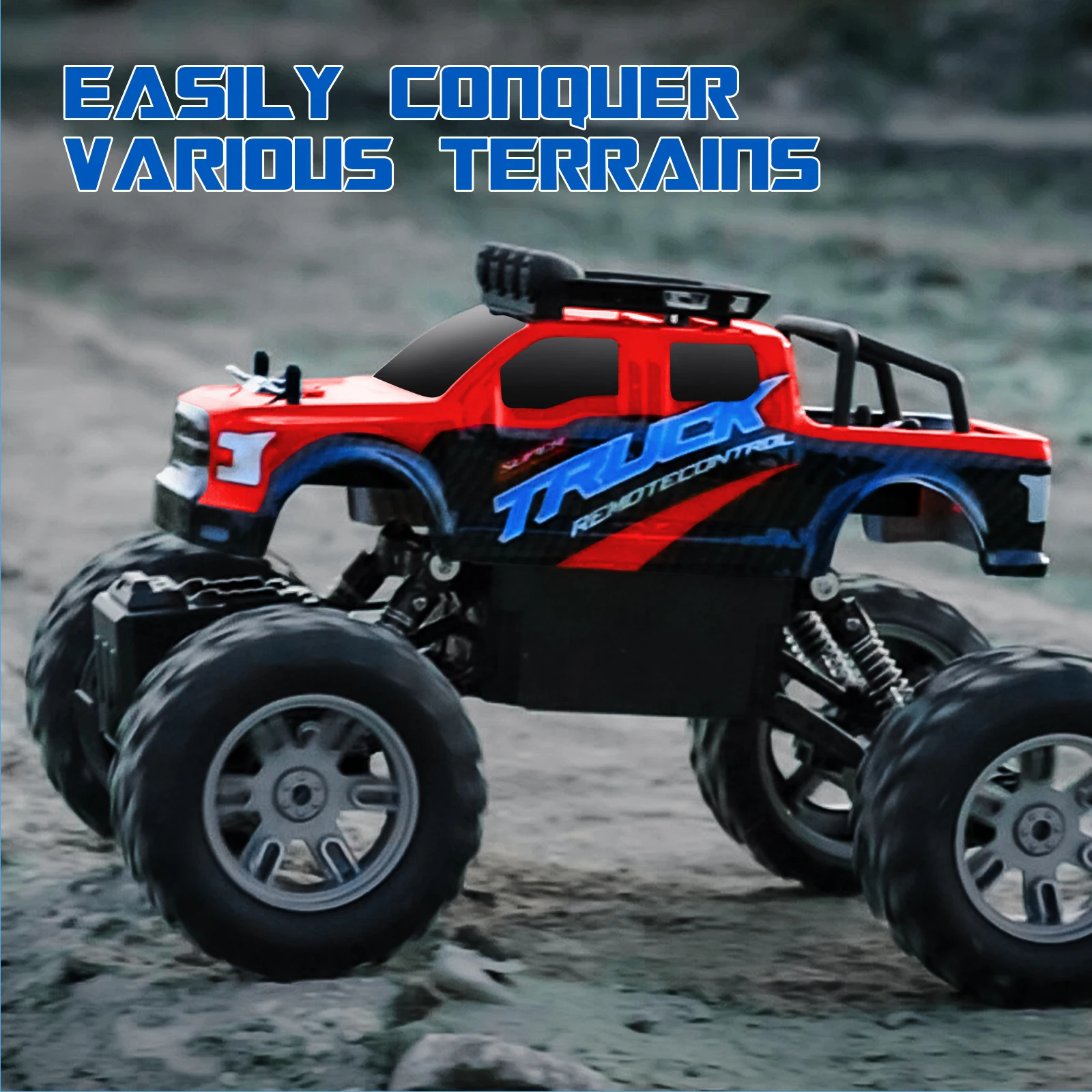JJRC Q178 RC Climbing Car 2.4GHz 4WD RC 1:16 Off-Road Monster Truck Smart All Terrain Climbing LED Headlights Toy Gifts 6