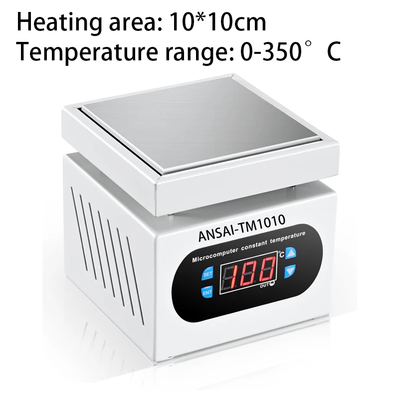 100*100mm Heating Station Digital Preheating Platform Electronic Hot Plate Maintenance Heating Station for PCB LCD Screen Repair