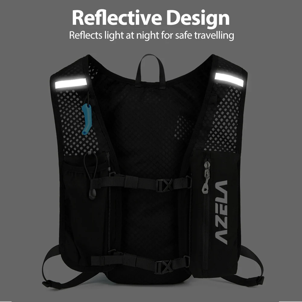 NEWBOLER Trail Running 5L Hydration Backpack Ultra Lightweight Breathable Functional Pack for Marathon Cycling Hiking