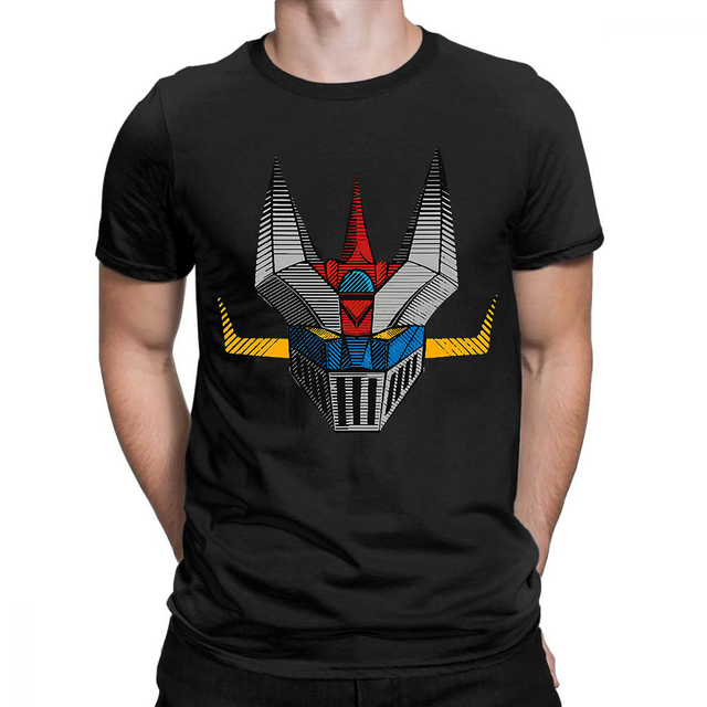 mazinger z t-shirts Men t shirt Harajuku fashion Printed Top Tshirt Unisex T-shirt Fashion Streetwear