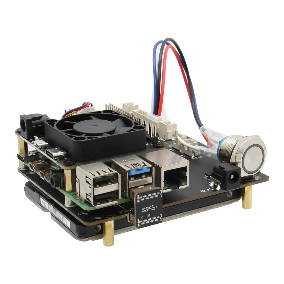 美品・良好】Raspberry Pi 4B （8GB版） + Geekworm NASPi V2.0 +