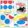 Twister Balance Game Interactive Floor Mat with Spinner Fun Family Party Game Gift for Kids Adults Team Indoor Outdoor Birthday 6