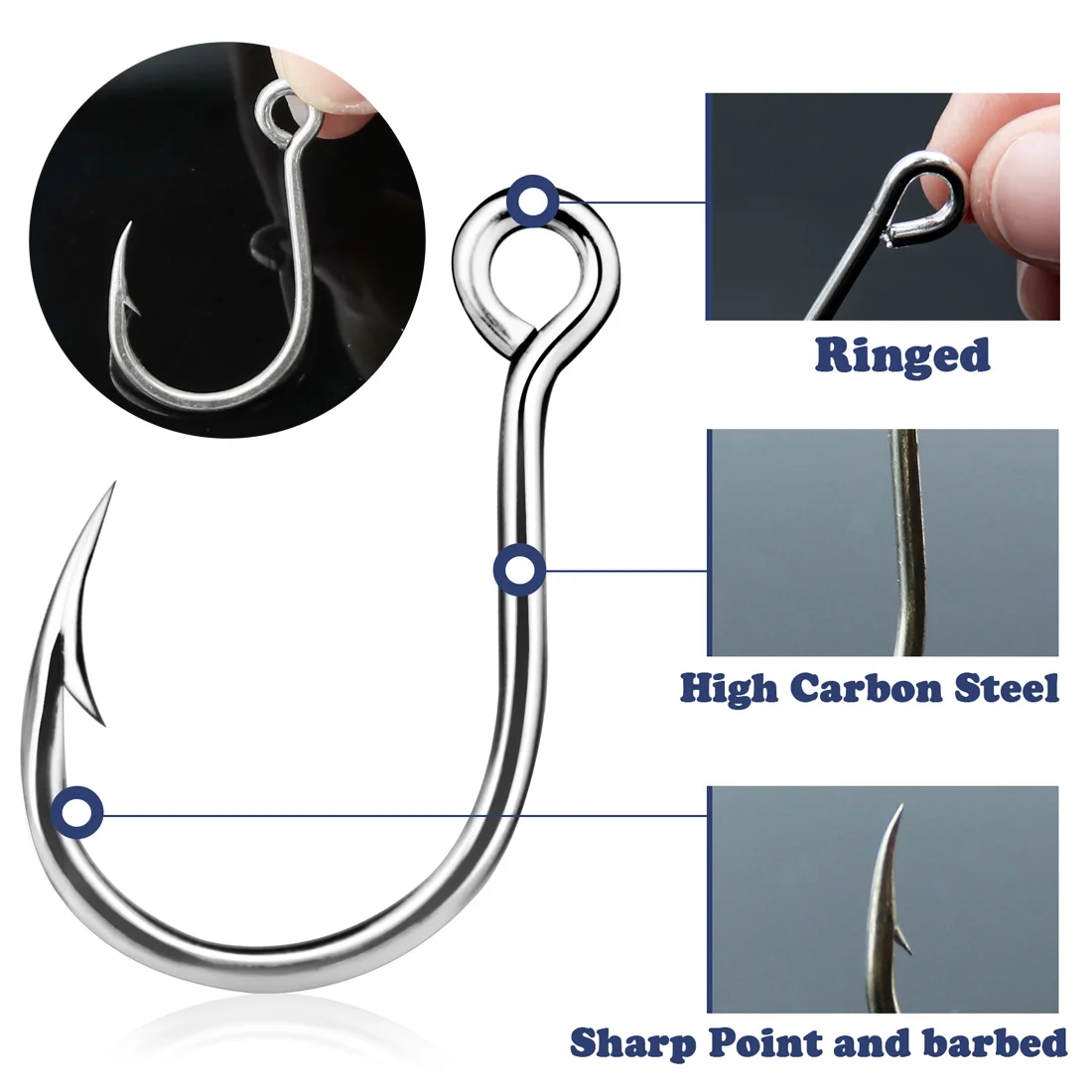 Carbon Steel Fishing Jigging Hook  Carbon Steel Fishing Accessories - 9km  Fishing - Aliexpress