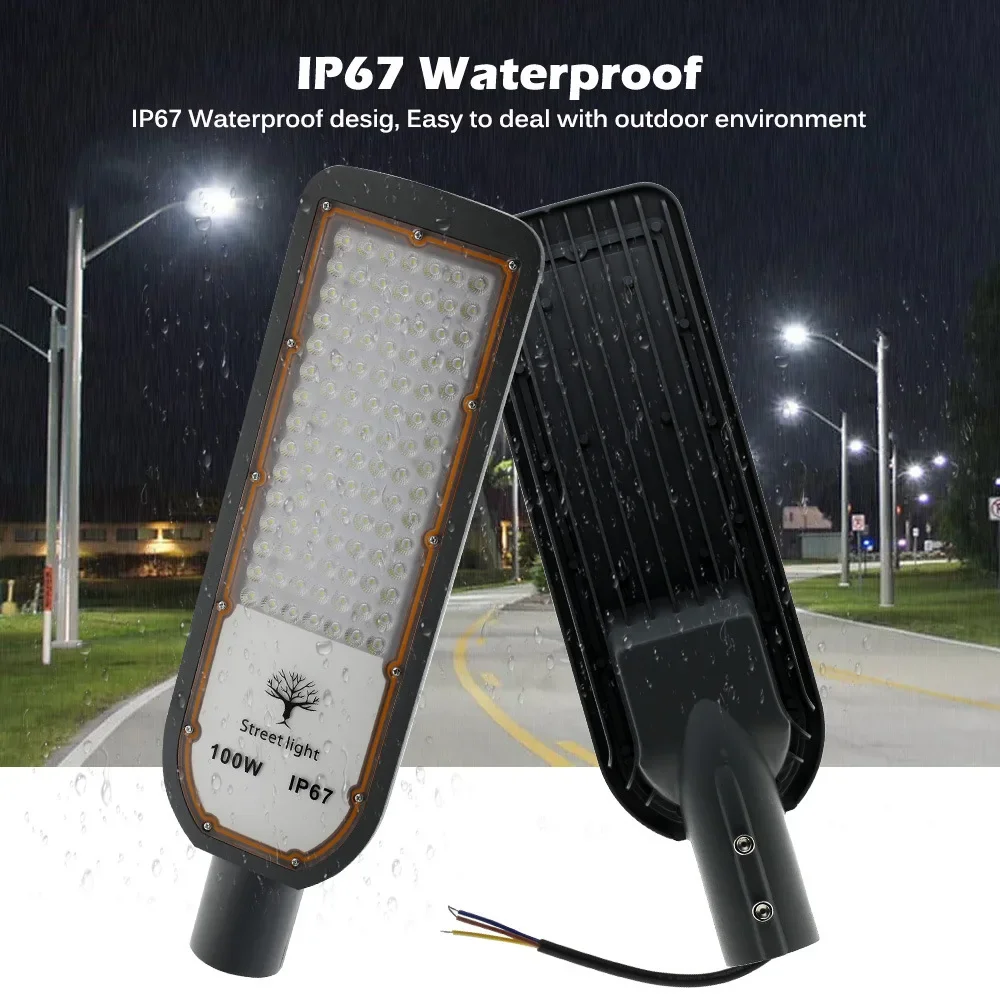 야외 마당 조명용 방수 벽등 6500K 50/100/150/200W IP67 SMD3030 고휘도 AC85-265V LED 가로등