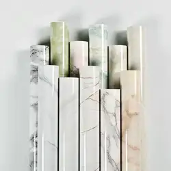 Marble Vinyl Wallpaper for Walls In Rolls Waterproof Wall Stickers Bathroom Table Kitchen Adhesive Sticker for Furniture Decor