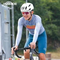 INBIKE 2025 Cycling Jersey Men Long Sleeve Road Bike Jerseys Full Zipper with Pockets Bicycle MTB Clothing Breathable Quick Dry 1
