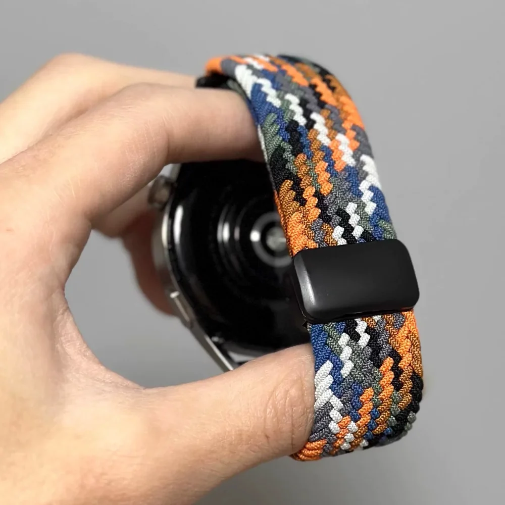 Magnetic Braided Loop Nylon Strap - 20mm/22mm