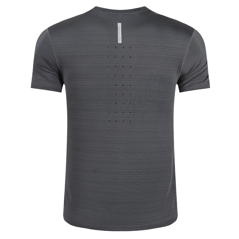 Printing Run Short Sleeves Gym Breathable Fashion Compression Sport Polyester Tee Men Workout Tranning Quick Drying Tshirt 4