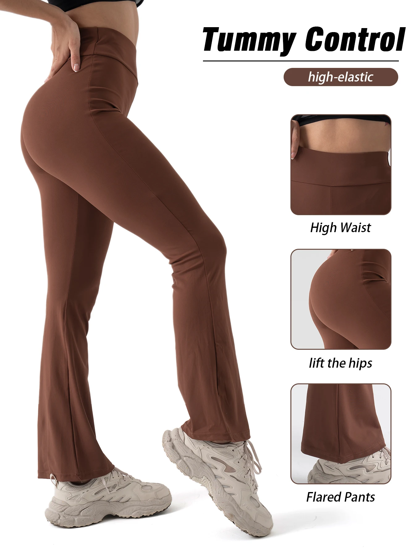 Women's high waist tummy track pants