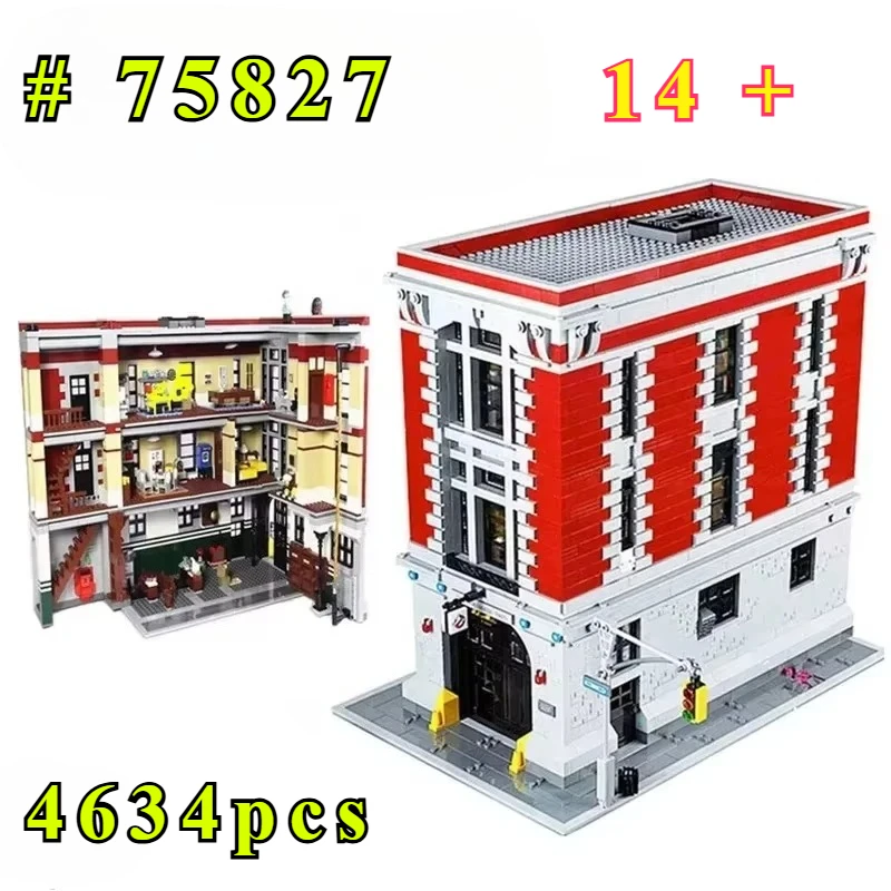 소방서 본부 빌딩 블록 75827 생일 선물로 적합한 빌딩 블록 세트, 레고와 호환 가능, 4634개.