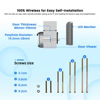 Tuya Smart 3MP 140° Wide View Angle Mini Digital Peephole Eye Viewer WiFi IR PIR Detection Doorbell Door Camera Alexa Google - Image 6