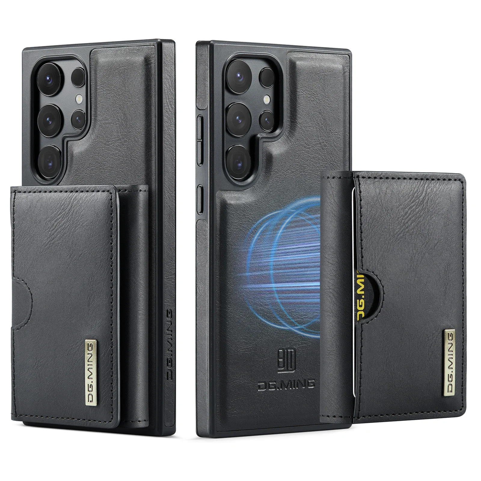 Detachable Magnetic Wallet Case with RFID Blocking and Card Holder
