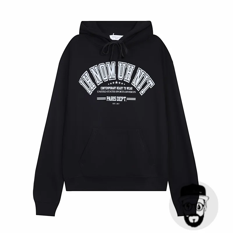 Free shipping 2024 men's hoodie autumn/winter letter minimalist print toptee