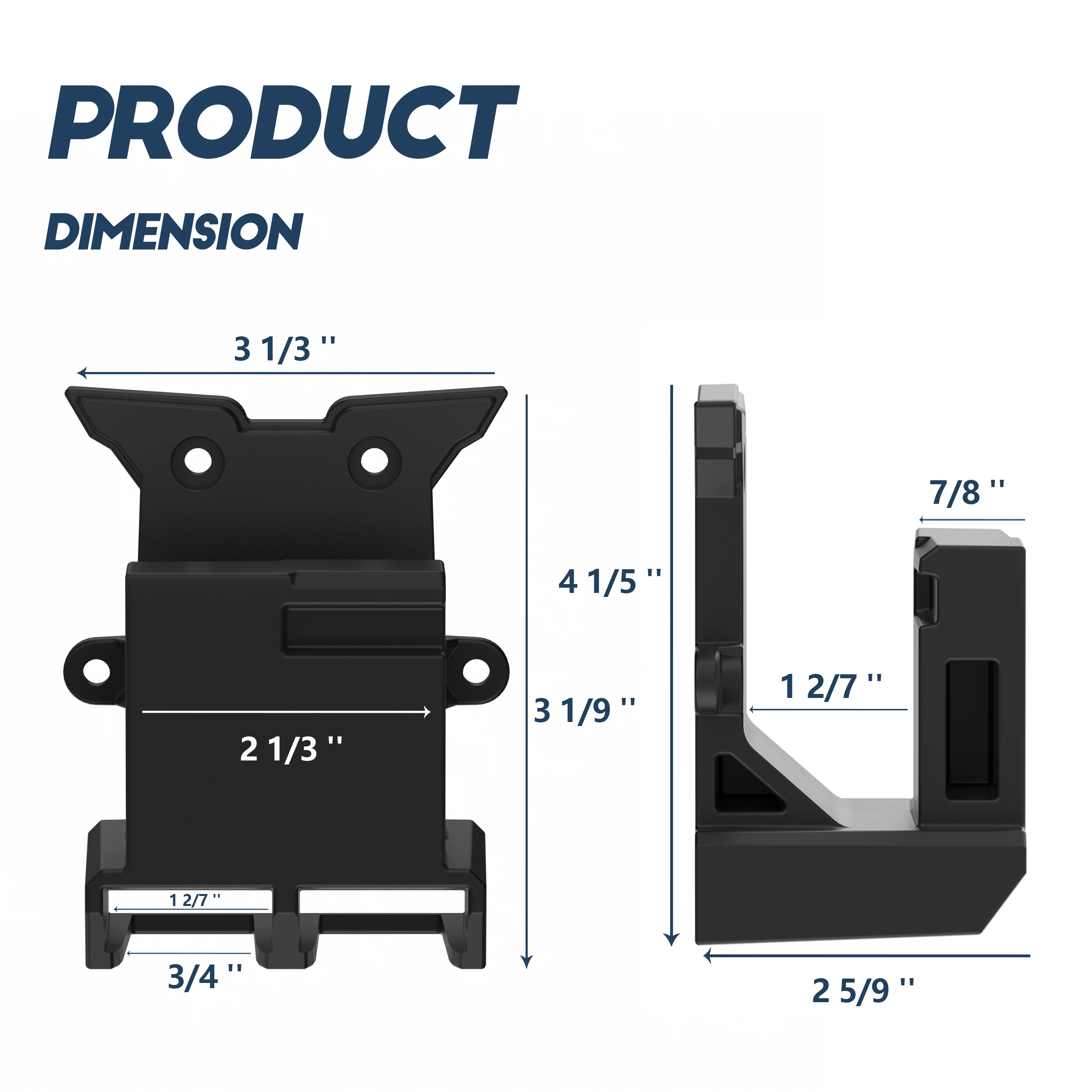 Adoreal Gun Wall Mount For Rifle Double Gun Magazine Holder Fit Perfectly PMAG A15 Runner Mount With Rock Lock Click Into Place 6