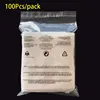 100Pcs Clothing English Warning Words Plastic Bags Transparent Self-adhesive Reclosable Clear Gift Clothes Jewelry Packaging Bag 2