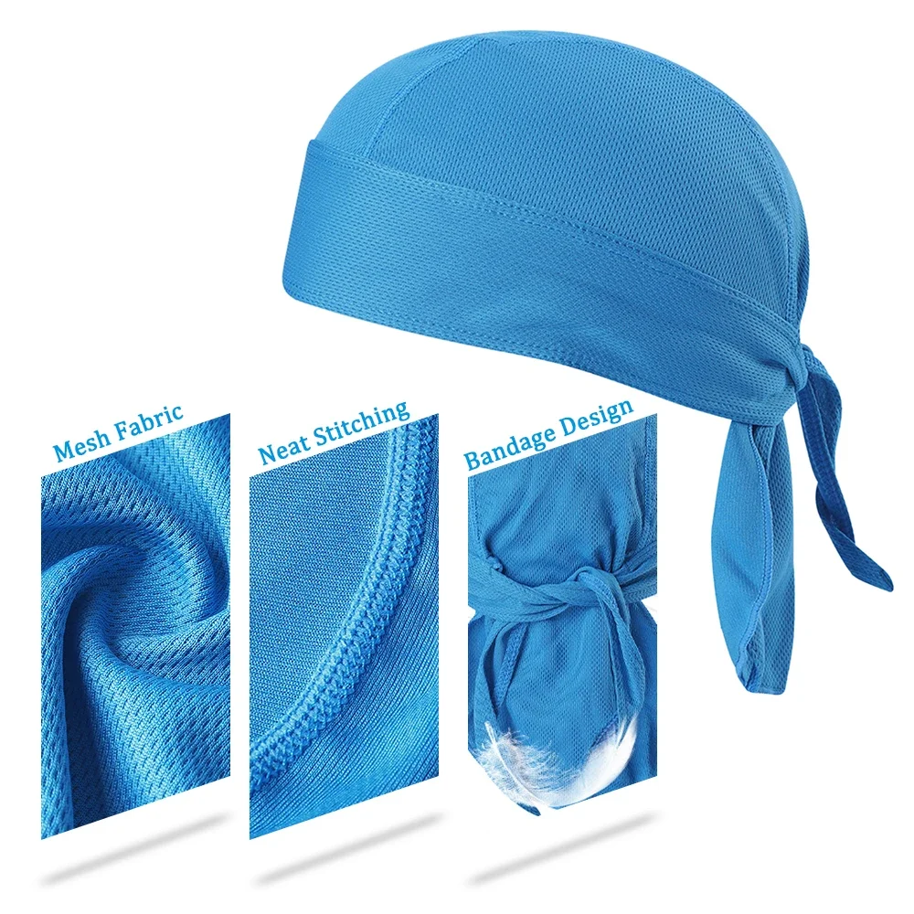 Bicycle Headband Sweat-wicking Cap Cycling Headscarf Quick-dry Sun-Protective Hat Head Scarf for Outdoor Cycling Sport Bandana 3