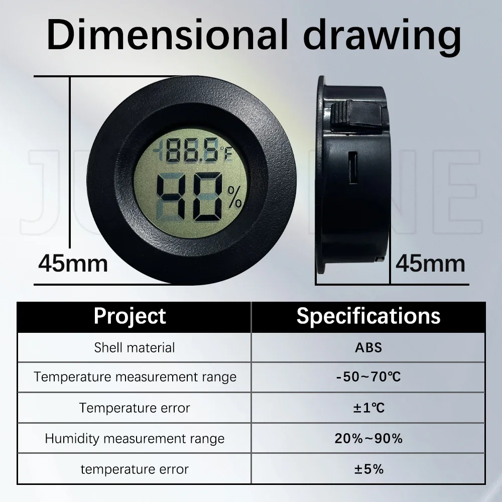 Hygrometer/Thermometer For Filament Dryer Box Airtight Moisture-Resistant Real-Time Monito thumbnail 6