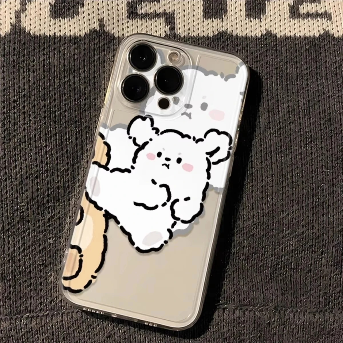 Puppy Maltese Phone Case For Bestie Lovers Couples For iPhone 11 12 13 14 15 16 Pro Max XR X XS Mini 8 7 Plus SE Clear Case