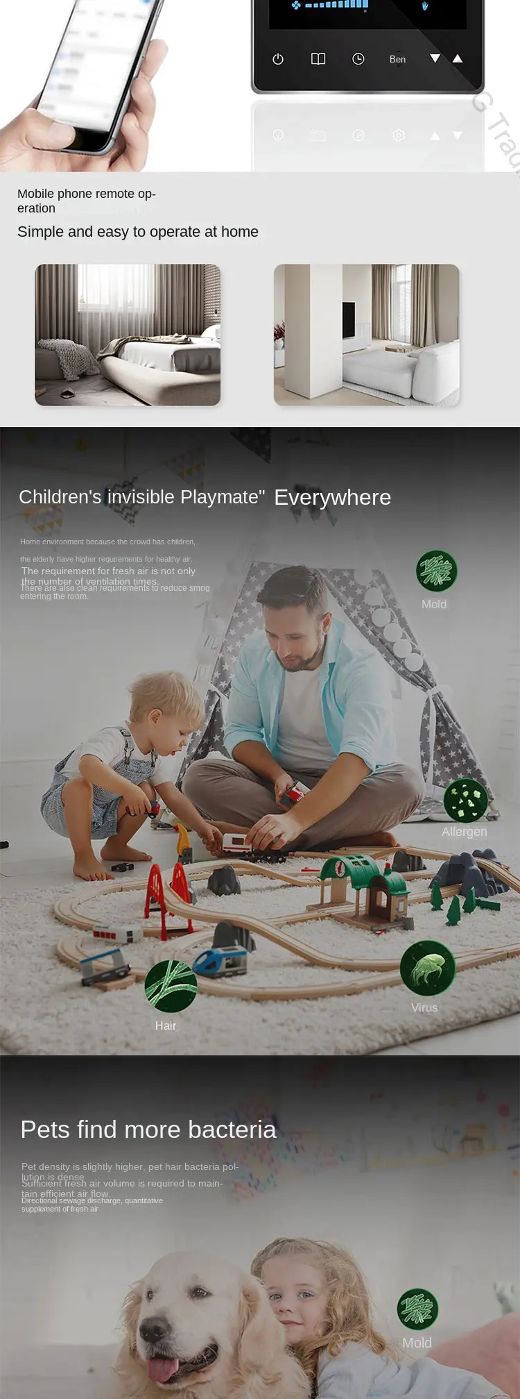 S10de0142d2224c1b9ef8eafaac0c8ec9e Full Heat Exchange Fresh Air System Household Commercial Ceiling Whole House Ventilator Silent Central Fresh Air Fan Mallzona