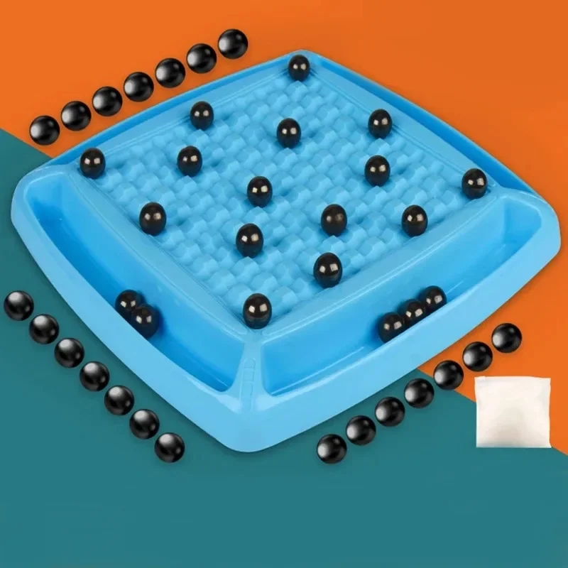 

Magnetic Battle Chess Effect Chess Set Educational Checkers Game Portable Chess Board Toys Party Supplies For Family Gathering