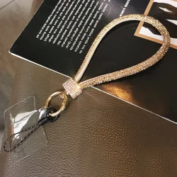 Luxury Rhinestone Pendant Neck and Wrist Phone Strap with Diamond Bracelet (Wrist Strap R)