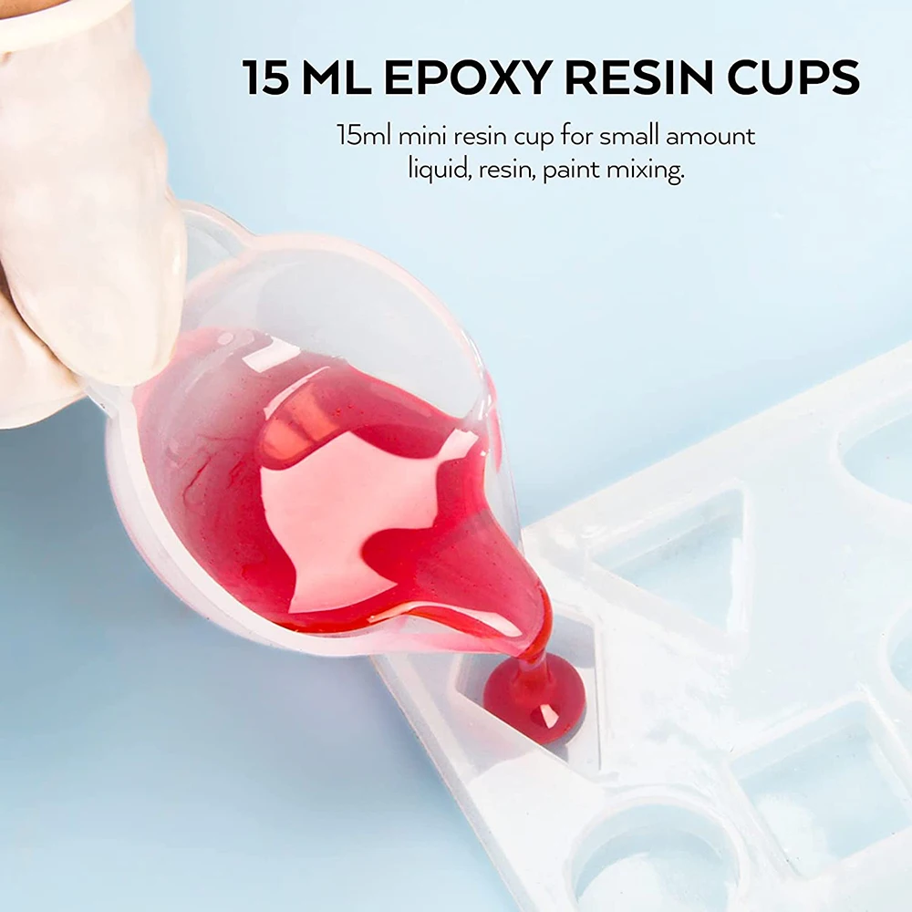 Silicone Measuring Cups for Epoxy Resin, DIY Crystal Dropper Kit, Silicone  Dispensing Cup Crystal Epoxy Resin Mold Meas - AliExpress