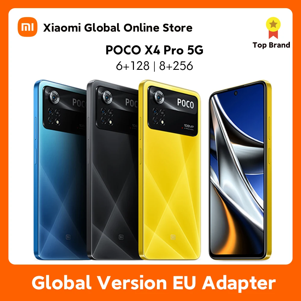 Global Version POCO X4 Pro 5G NFC 128GB/256GB Snapdragon 695 Octa Core  108MP Camera 6.67