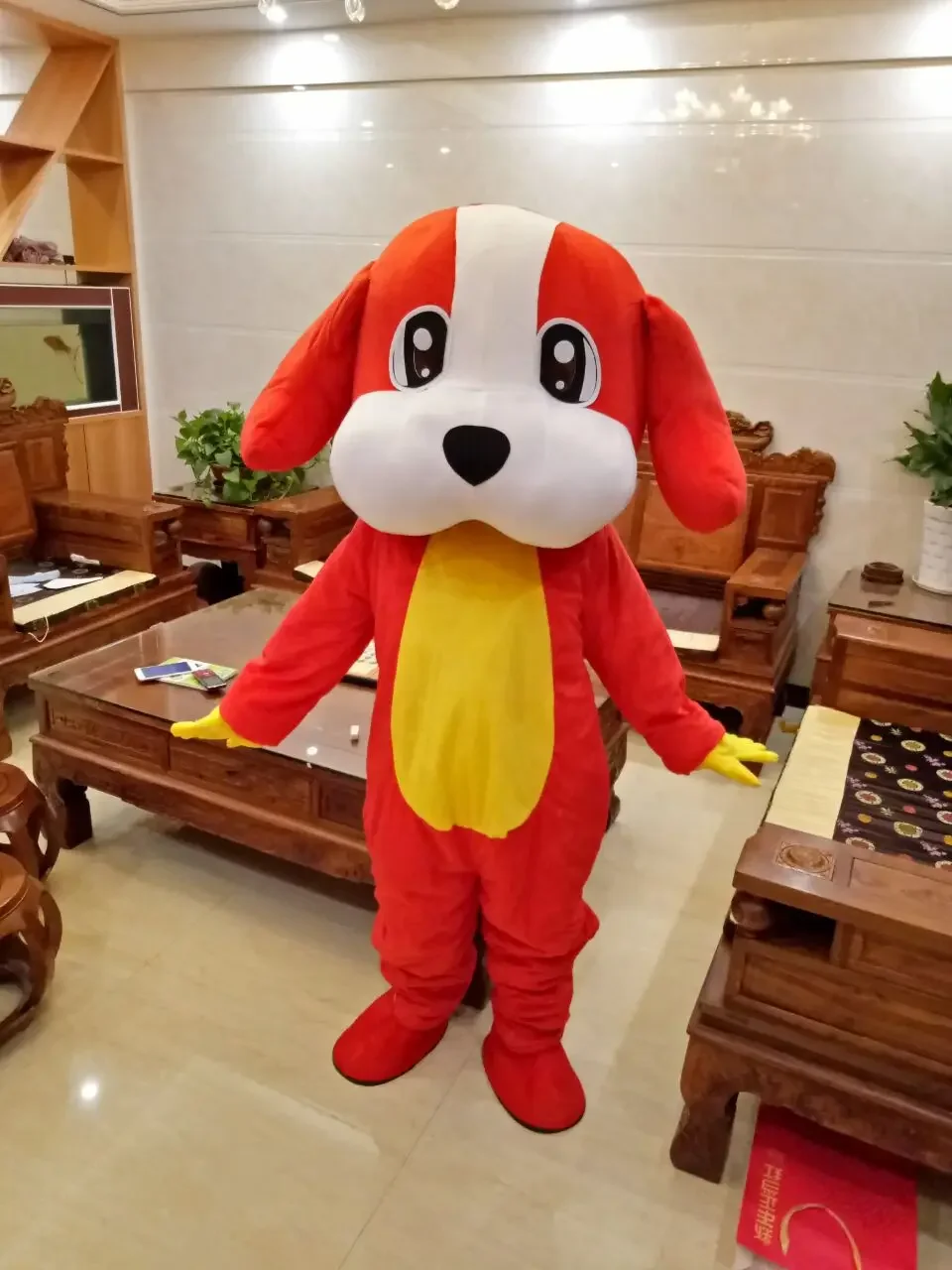Dog Mascot Costume Fancy Outfit Dog Dress Adult Size Little Colorful Adult Size Mascot costume
