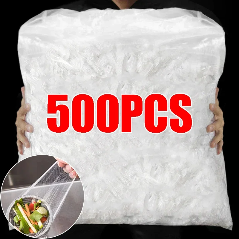 Disposable Sink Filter Mesh Bags Kitchen Sink Strainer Drain Hole Anti-blocking Garbage Bag Cleaning Strainers Net 30-500pcs kitchen sink filter sink strainer sink filter kitchen sink strainer