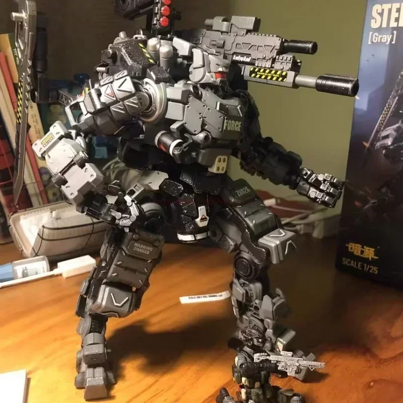 

Новый стальной Скелет мекко солдат мобильный и деформируемый робот Механическая Коллекционная модель куклы Декор готовый продукт игрушки подарок