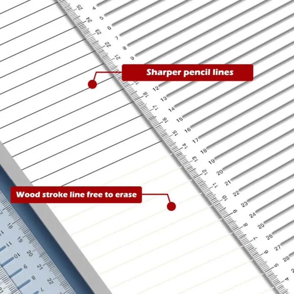 Schreiben gerade Linie Kalligraphie Schablone Schreibzubehör transparente Lineal Vorlage Kunststoff gerade Linie Schablone Lineal – Detail 6