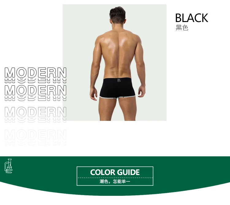 cotton boxers 6Pcs Hot Sale Gay Sexy Men Underpants Boxers Shorts Breathable Cotton Trunks Man Underwear Boxer Men's Panties Boxeurs men underwear types