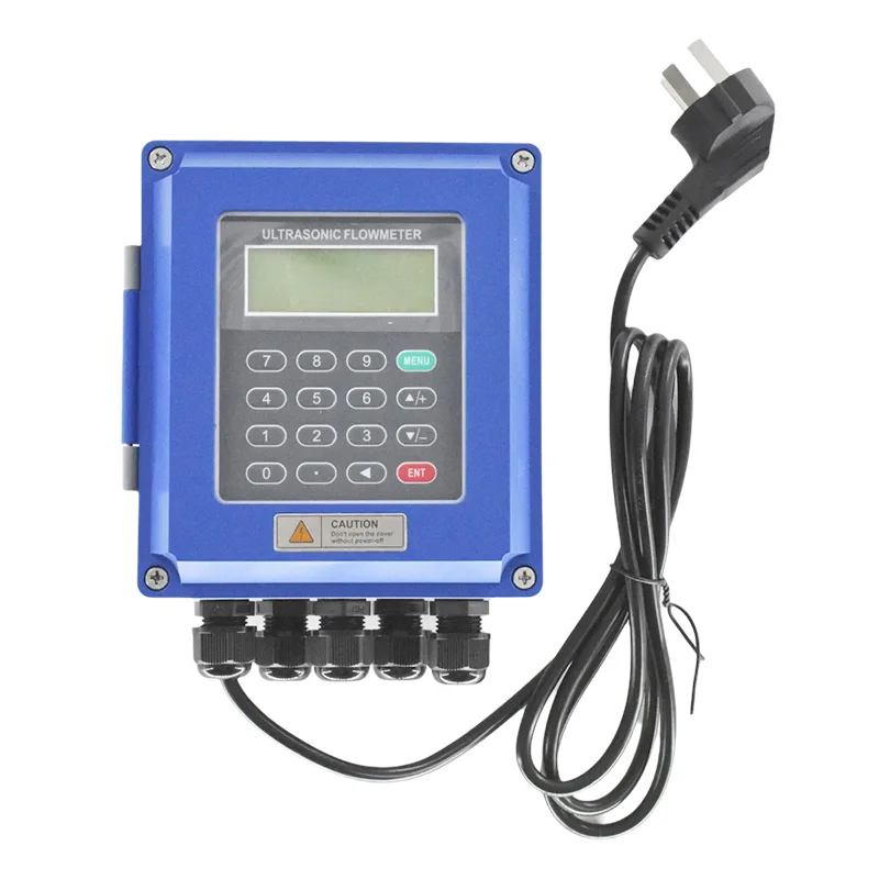 TUF-2000B Wall-mounted Ultrasonic Flow Meter TUF-2000M Modular Ultrasonic Water Flowmeter DN15-700 Digital Liquid Flow Transdcer