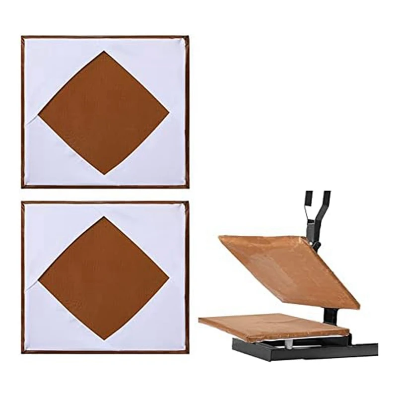 

2 PCS Heat Press Platen Wrap Cover, Heat Resistant Protector For Protecting Sublimation Heat Pressing Machine