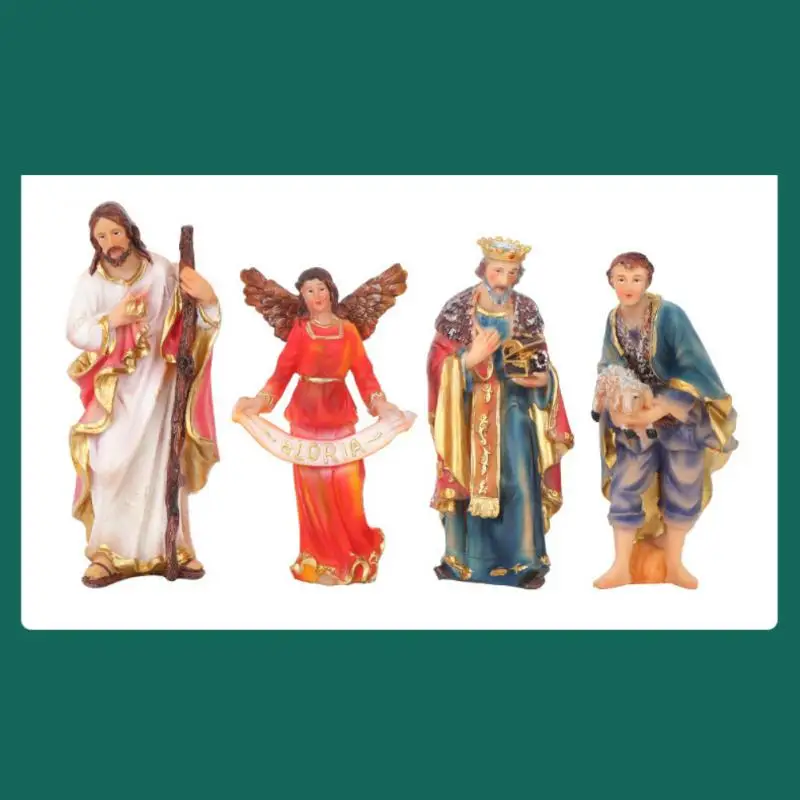 

inch Mini Edition Christmas Nativity Set 11 Piece Resin Christmas Nativity Scene Figurines Beautiful Home Gifts Decors
