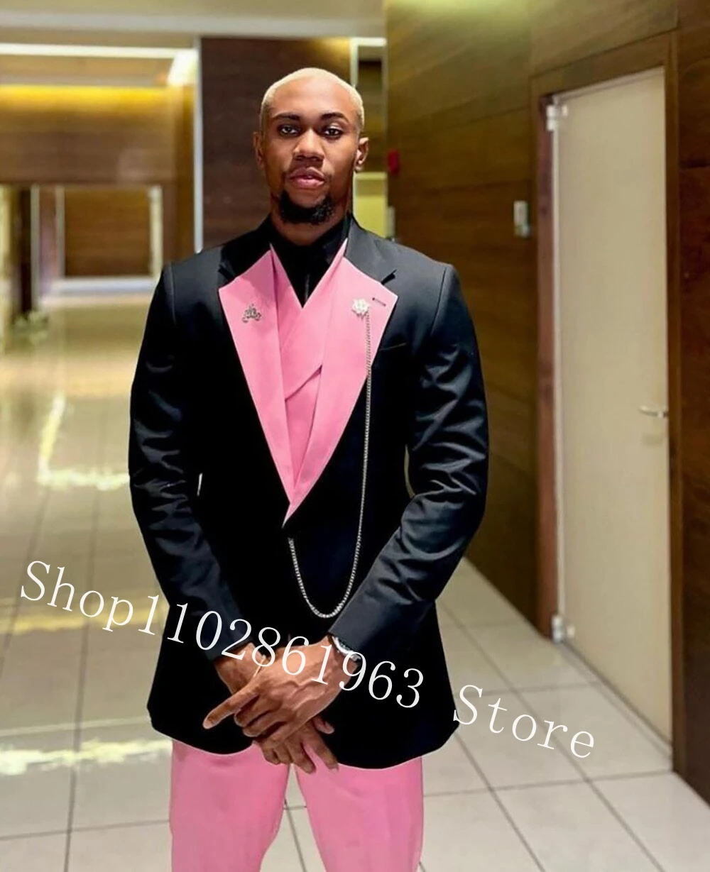 New Fashion Slim Fit Suits Male 3 Pieces Best Men Wedding Suits Groom Wear Tuxedos Blazer+Vest+Pants Costume Homme Mariage
