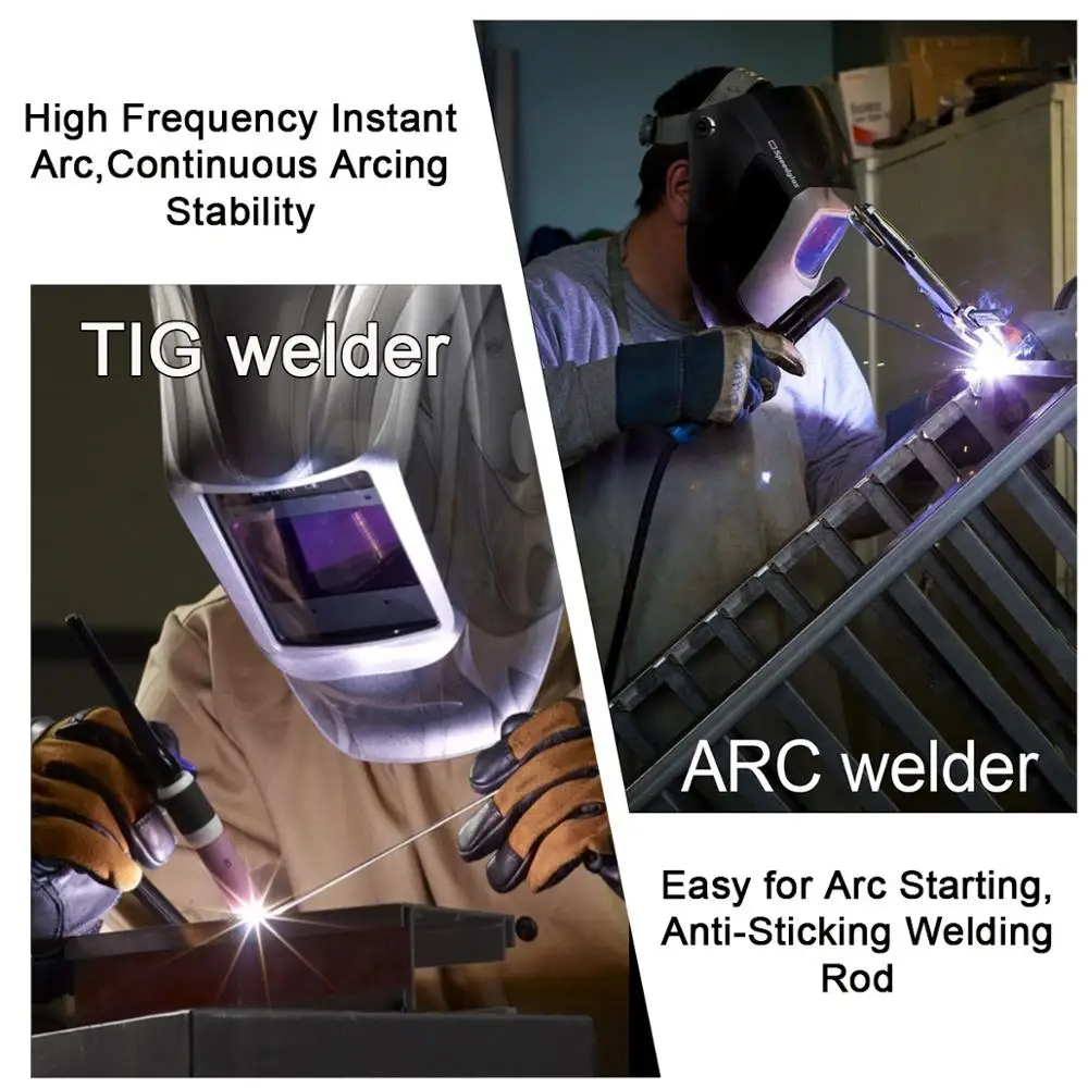 Plasmargon Tig Welder WSE Digital Control Gas Tig Stainless Steel Iron  ITS200A Tig Series Dual Voltage Efficient Gas Tig 6