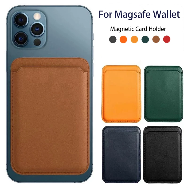 

Магнитный Роскошный кожаный чехол-кошелек для карт Magsafe для iPhone 14 Pro Max 13 12, чехол для телефона, аксессуары для адсорбции