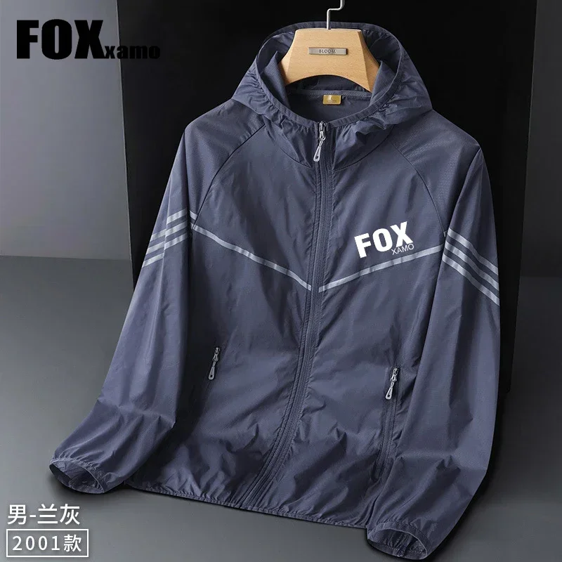 Foxxamo 여성용 사이클링 야외 아이스 실크 자외선 차단 의류, 남성 커플 스킨 의류, 여름 자외선 차단