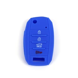 Premium Silicone Car Key Fob Cover (Blue)
