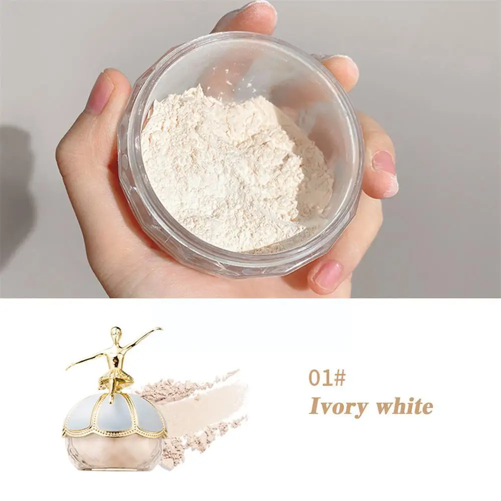 Loose Powder Ballet Makeup Powder Air Sense Makeup Oil Control Waterproof Loose 20g Powder Long-lasting Pores Invisible Greasy K9P9