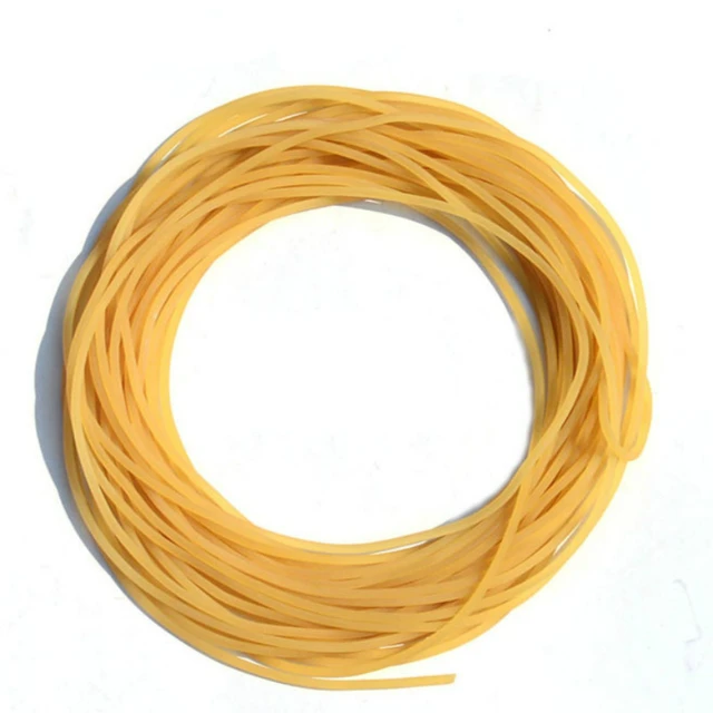 5m- 50m Solid Elastic Rubber Fishing Line Diameter 2mm Rubber Rope Tied  Reinforcement Group Solid Fishing